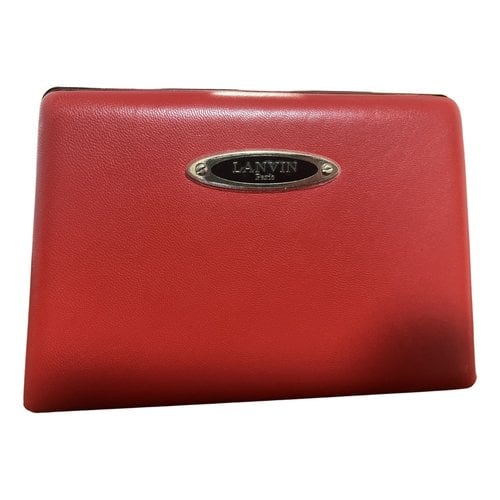 Pre-owned Lanvin Leather Mini Bag In Red