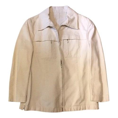 Pre-owned Costume National Jacket In White