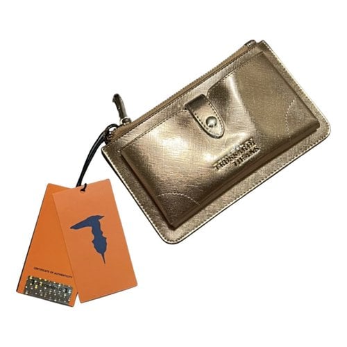 Pre-owned Trussardi Leather Handbag In Gold