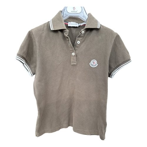 Pre-owned Moncler Polo In Khaki