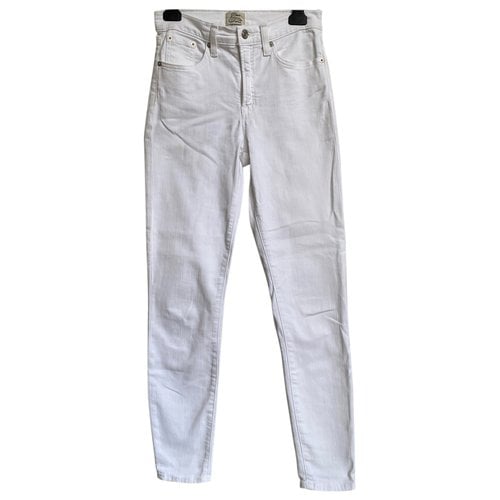Pre-owned Jcrew Slim Jeans In White