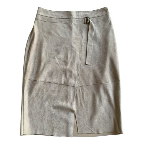 Pre-owned Steffen Schraut Mid-length Skirt In Beige