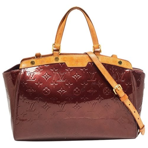 Pre-owned Louis Vuitton Leather Satchel In Burgundy
