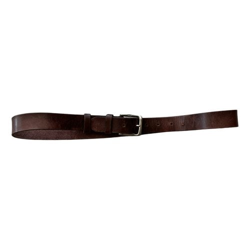 Pre-owned J & M Davidson Leather Belt In Brown