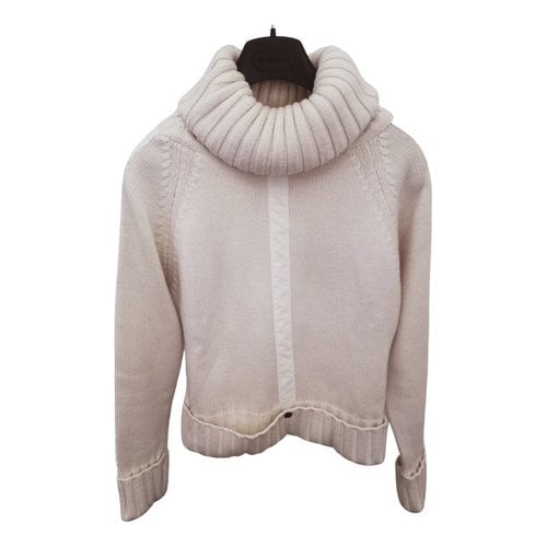 Pre-owned Kaos Wool Jumper In White