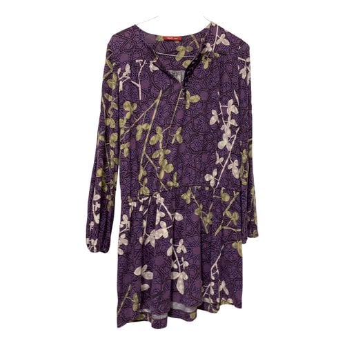 Pre-owned Liujo Wool Mid-length Dress In Purple