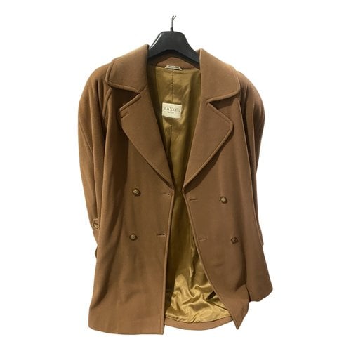 Pre-owned Max & Co Cashmere Coat In Camel