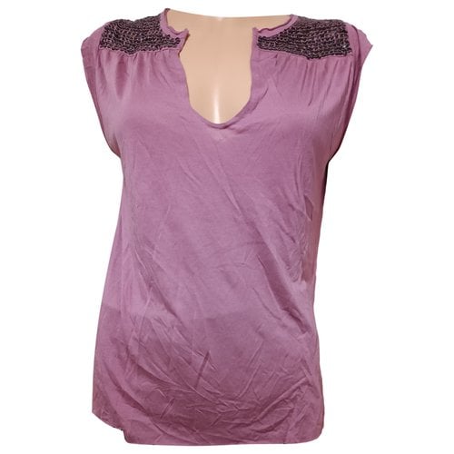 Pre-owned Zadig & Voltaire Jersey Top In Purple
