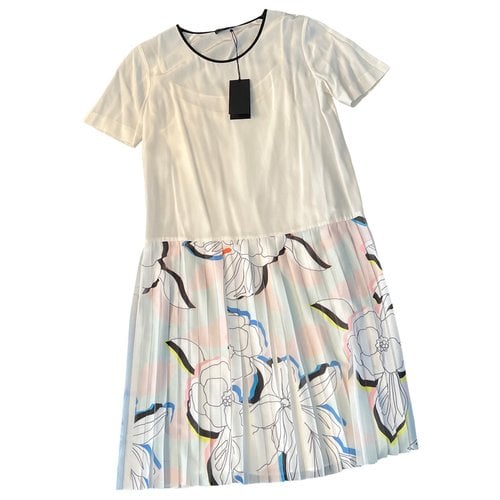 Pre-owned Paul Smith Silk Mid-length Dress In White