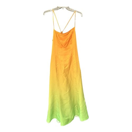 Pre-owned Samsoe & Samsoe Silk Mid-length Dress In Multicolour