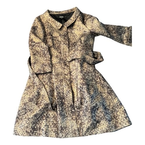 Pre-owned Donna Karan Coat In Gold
