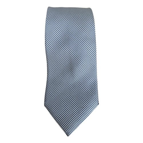 Pre-owned Ermenegildo Zegna Silk Tie In Grey