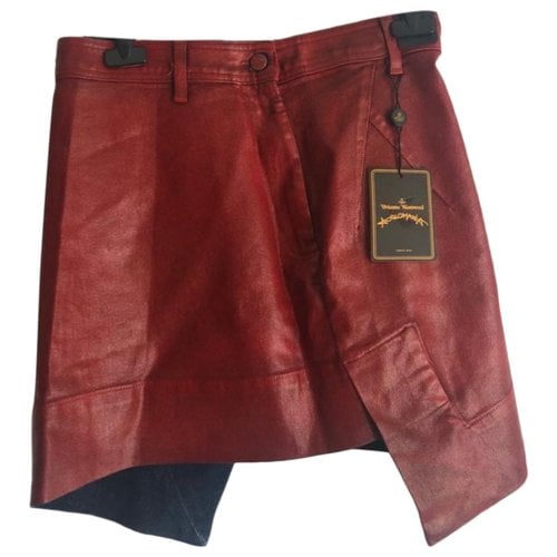 Pre-owned Vivienne Westwood Anglomania Mini Skirt In Red