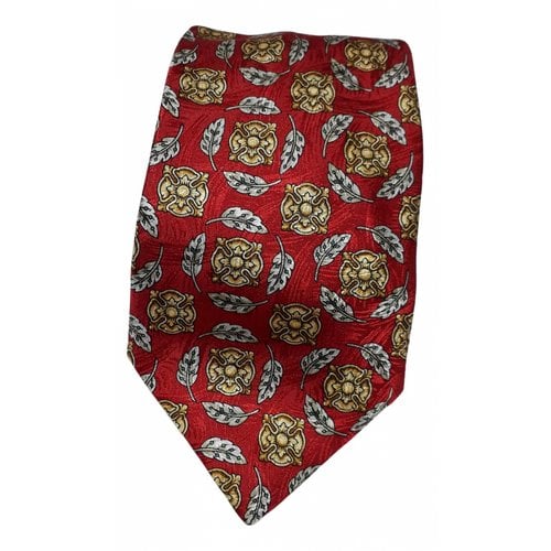 Pre-owned Rochas Silk Tie In Red