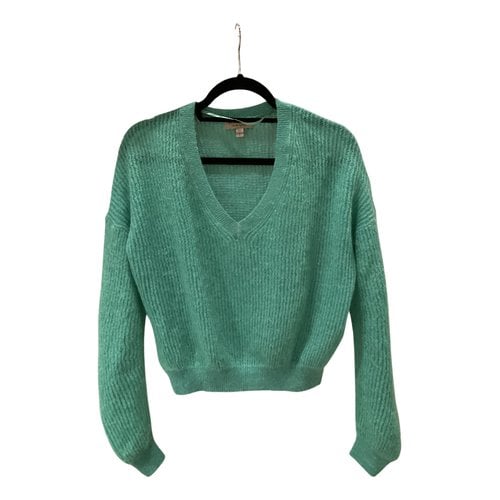 Pre-owned Burberry Silk Jumper In Green