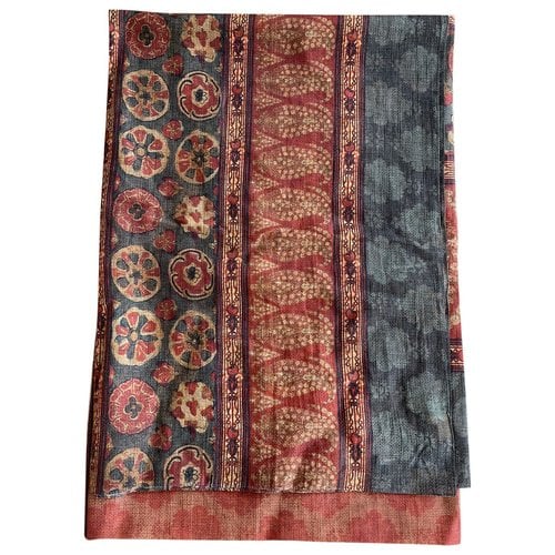 Pre-owned Pauw Silk Stole In Brown