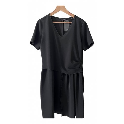 Pre-owned Armani Exchange Mid-length Dress In Black