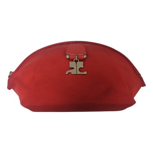 Pre-owned Courrã¨ges Vanity Case In Red