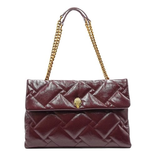 Pre-owned Kurt Geiger Leather Tote In Burgundy