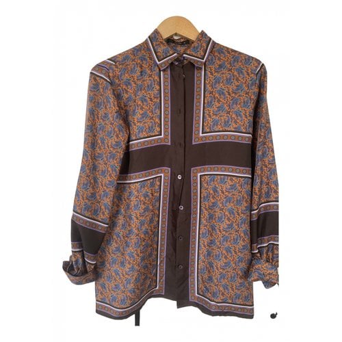 Pre-owned Etro Silk Shirt In Brown