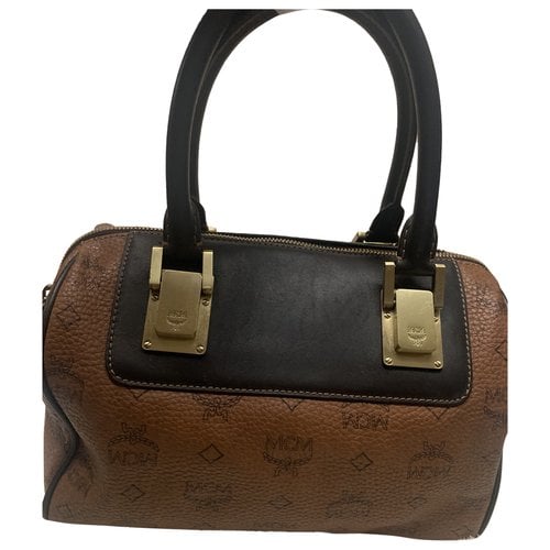 Pre-owned Mcm Leather Handbag In Brown