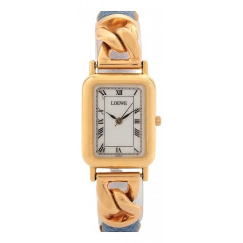 Pre-owned Loewe Watch In Gold