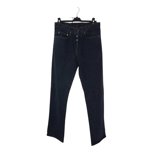 Pre-owned Valentino Straight Jeans In Navy