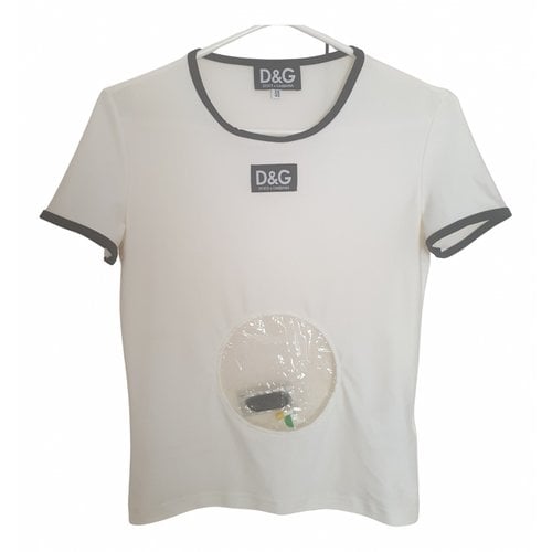 Pre-owned D&g T-shirt In White