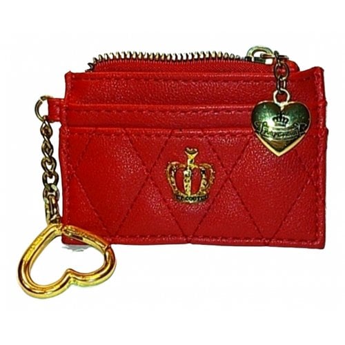 Pre-owned Juicy Couture Vegan Leather Purse In Red