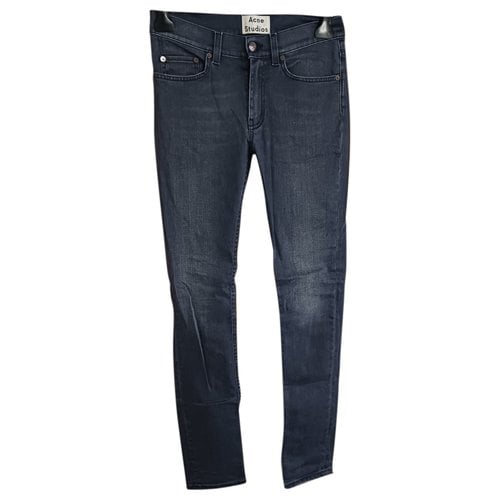 Pre-owned Acne Studios Straight Jeans In Grey