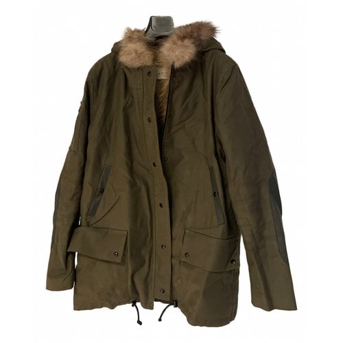 Pre-owned Sandro Parka In Green