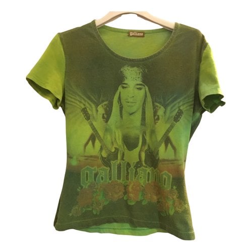 Pre-owned Galliano T-shirt In Green