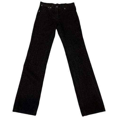 Pre-owned Viktor & Rolf Straight Jeans In Black