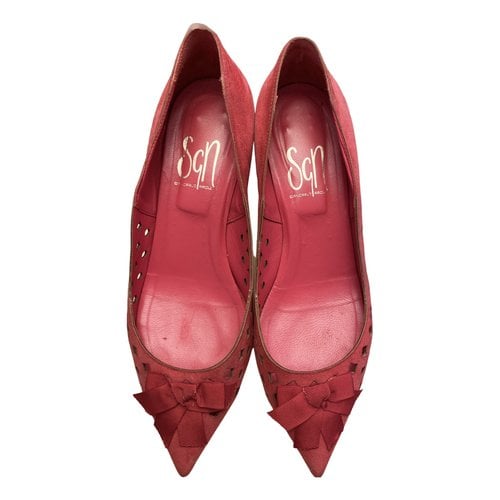 Pre-owned Giancarlo Paoli Leather Heels In Pink