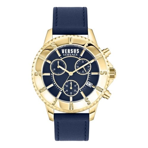 Pre-owned Versace Watch In Navy