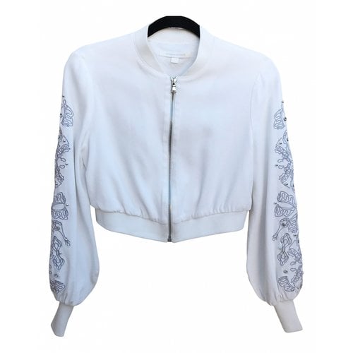 Pre-owned Jonathan Simkhai Jacket In White