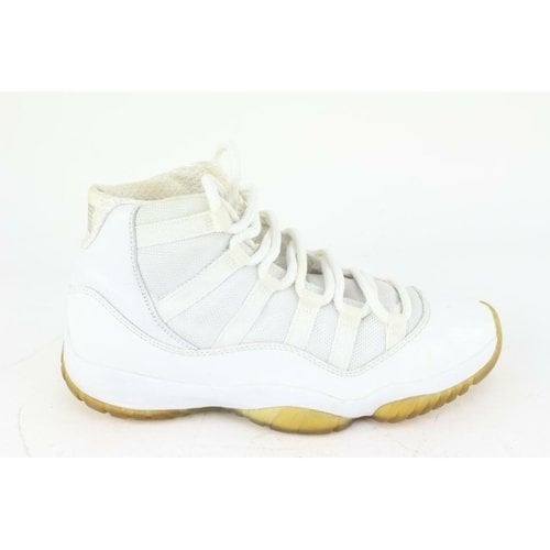 Pre-owned Nike Leather Boots In White