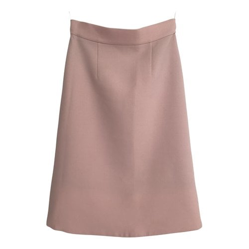 Pre-owned Marni Wool Mid-length Skirt In Pink