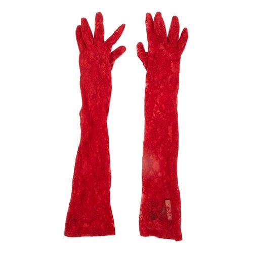 Pre-owned Gucci Long Gloves In Red