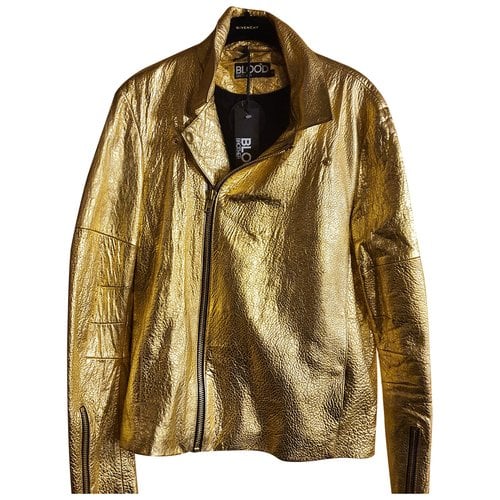 Pre-owned Blood Brother Blood Brleather Jacket In Gold