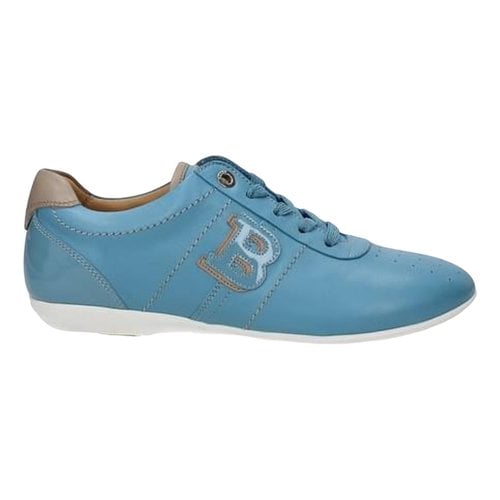 Pre-owned Bally Leather Trainers In Blue