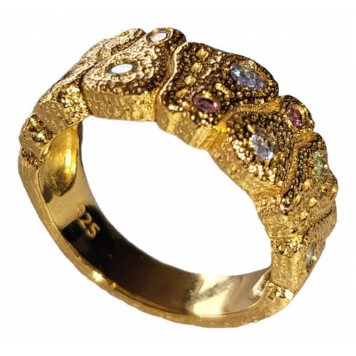Pre-owned Artemide Silver Gilt Ring In Gold