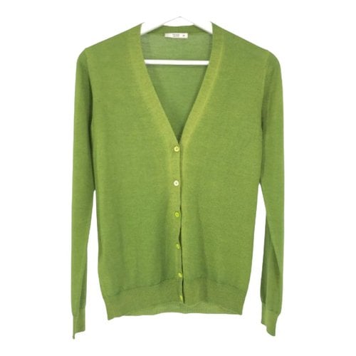 Pre-owned Prada Wool Cardigan In Green