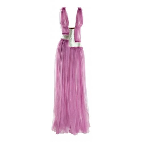 Pre-owned Genny Maxi Dress In Purple