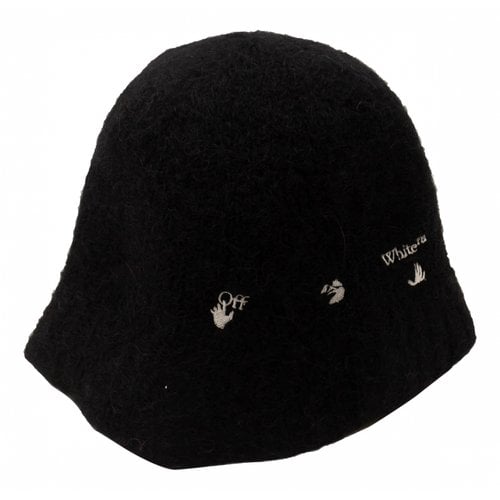 Pre-owned Off-white Wool Hat In Black