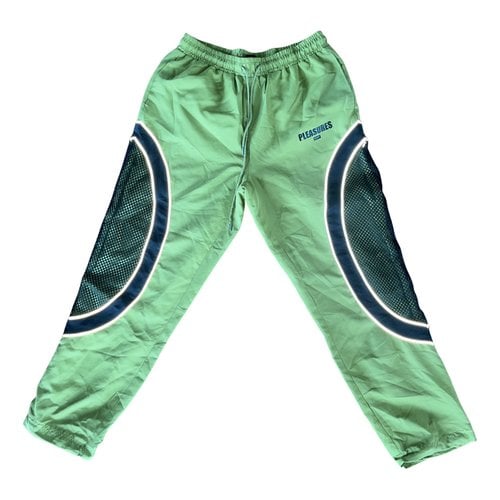 Pre-owned Huf Trousers In Green