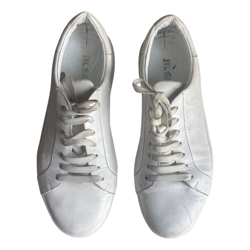Pre-owned Jil Sander Leather Trainers In White