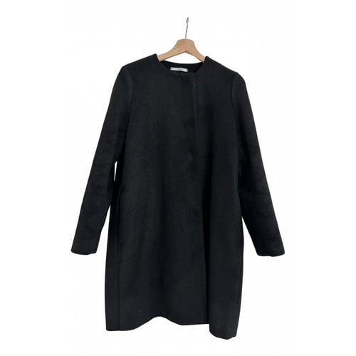 Pre-owned Mm6 Maison Margiela Wool Coat In Black