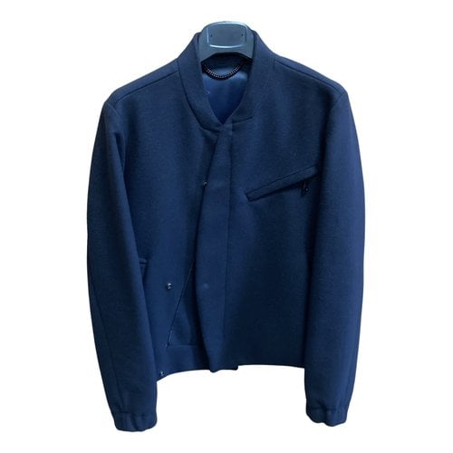 Pre-owned Kenzo Cashmere Jacket In Blue