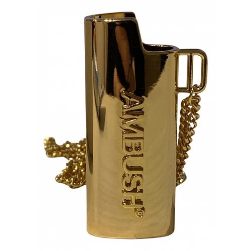 Pre-owned Ambush Long Necklace In Gold